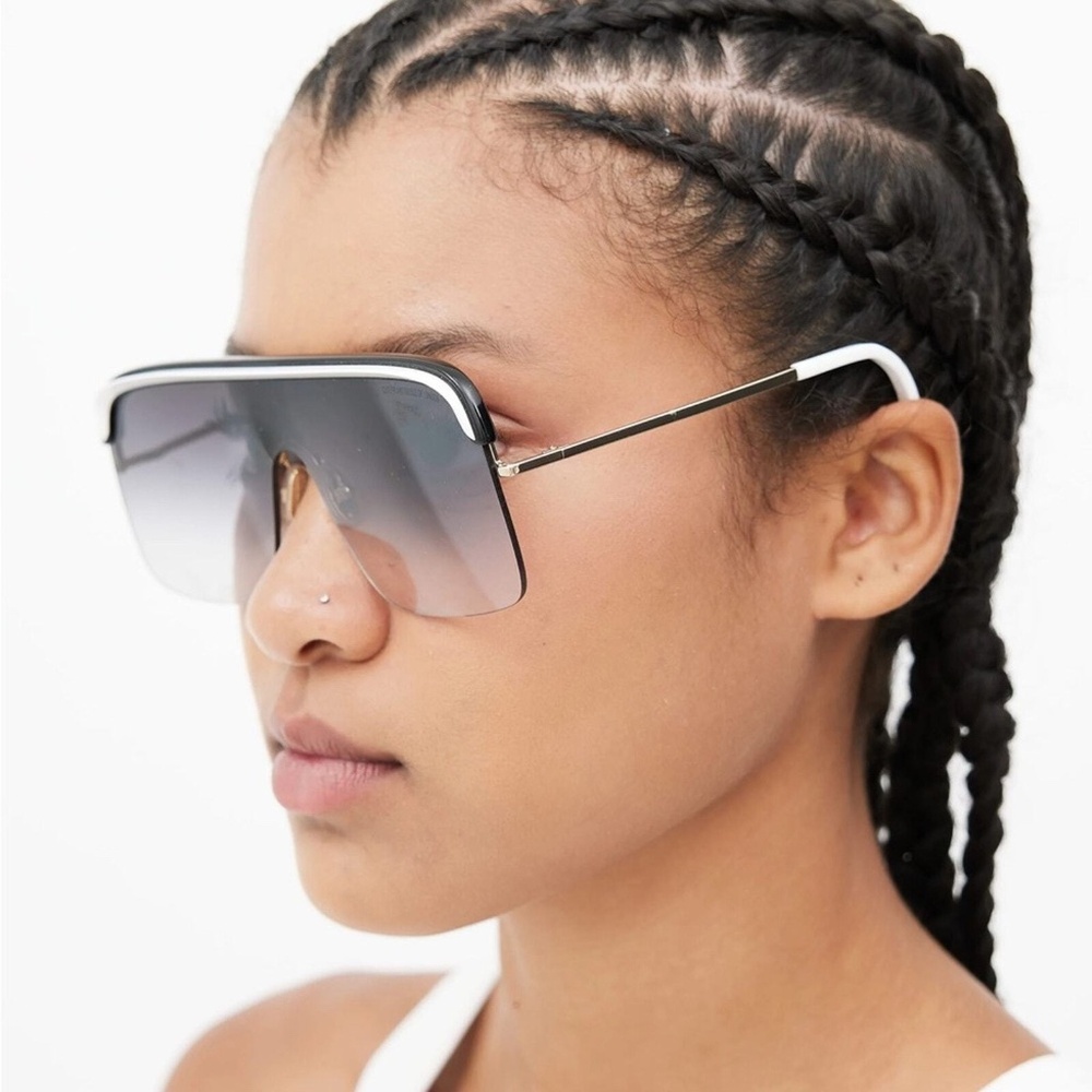 CUTLER AND GROSS Black/White Unisex Sunglasses NWT $650